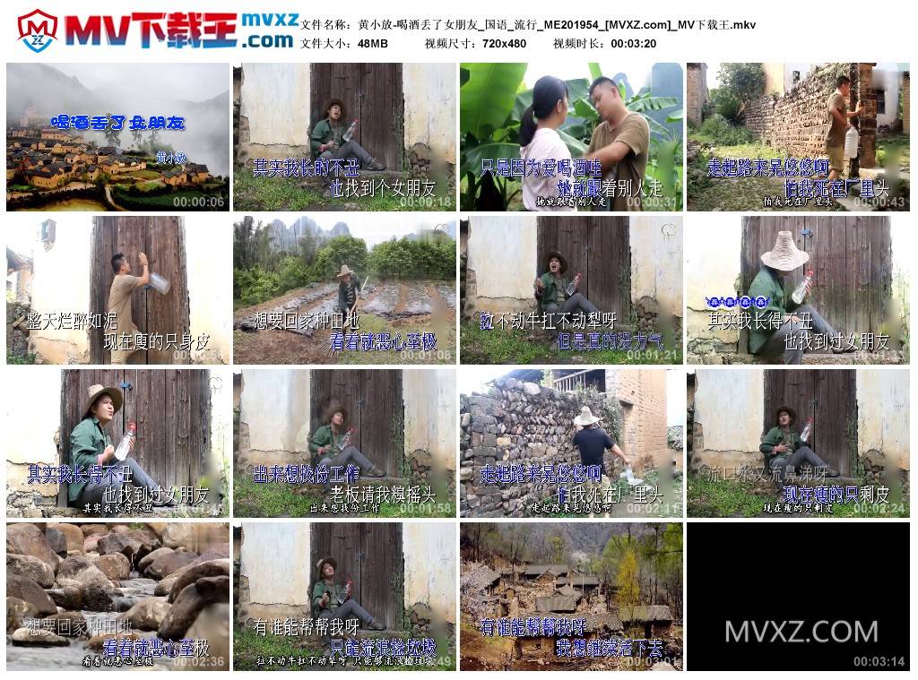 黄小放-喝酒丢了女朋友_国语_流行_ME201954